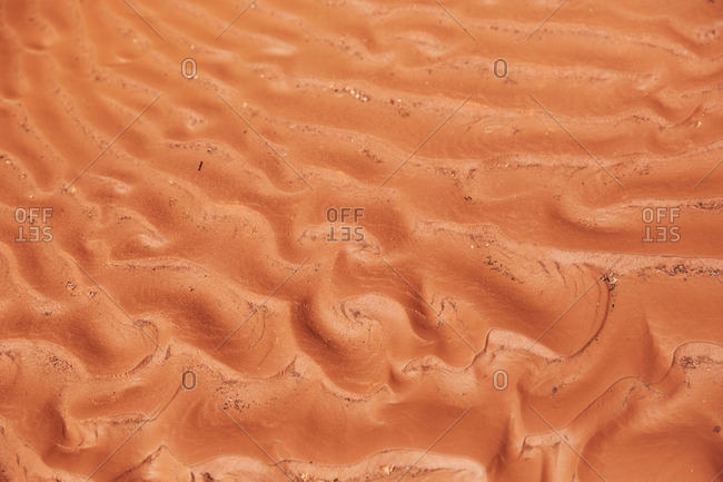 Textured sand dunes in Valley of Fire State Park, Nevada