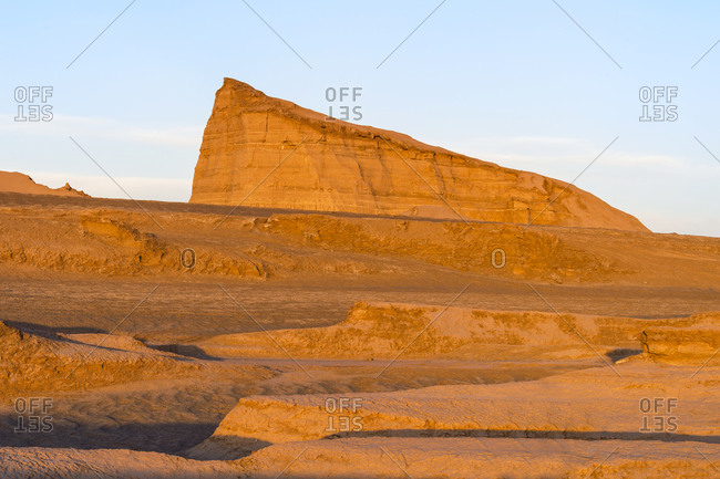 Dasht-e Lut (Lut Desert), Rock formations called Kalut, World's hottest place, Kerman Province, Iran, Middle East