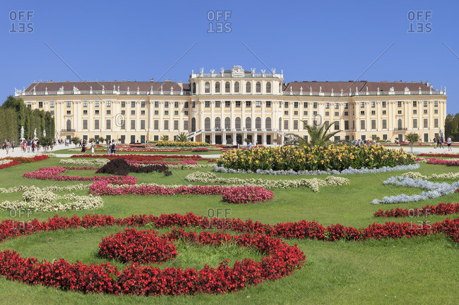 August 25, 2017: Schonbrunn Palace, UNESCO World Heritage Site, Vienna, Austria