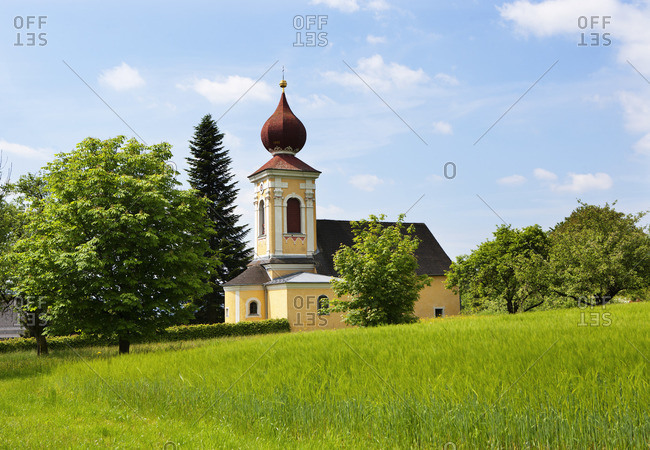 Austria, Upper Austria, Hausruckviertel, Pfaffing, catholic succursal church holy Margaretha