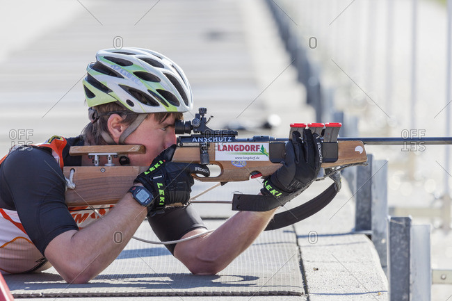 September 12, 2015: German Biathlon Championship, Relay in the Chiemgau Arena, Ruhpolding, Chiemgau, Upper Bavaria, Germany