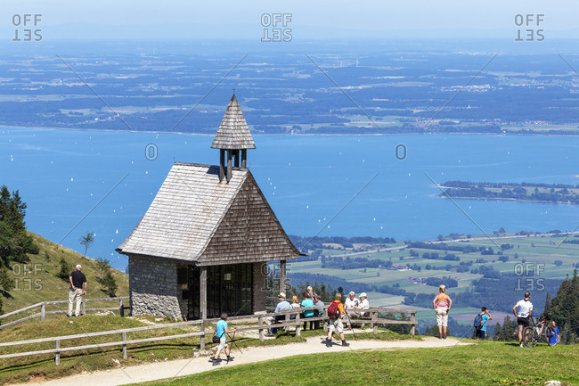 August 26, 2015: Chapel on the Steinlingalm below the Kampenwand, Aschau, Chiemgau Alps, Chiemgau, Upper Bavaria, Bavaria, southern Germany, Germany, Europe