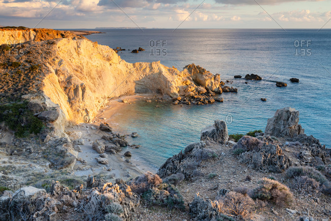 Coastal landscape near Kalo Nero village in southern Crete.