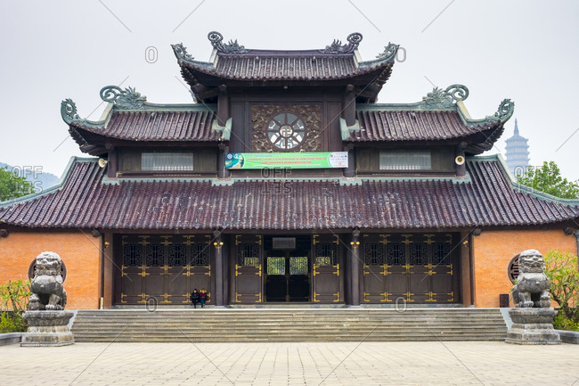 Gia Vien, Ninh Bahn Province, Vietnam - February 13, 2015: Bai Dinh Temple, Ninh Binh Province, Vietnam