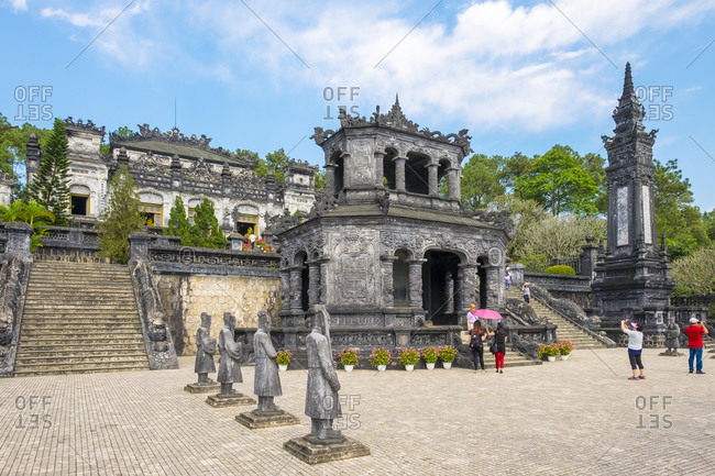 Huong Thuy, Thua Thien Hue, Vietnam - February 24, 2015: Tomb of Khai Dinh, Hue, Vietnam