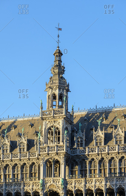 Brussels, Belgium - September 8, 2016: Maison du Roi or Broodhuis on the Grand Place (Grote Markt), UNESCO World Heritage Site, Brussels, Belgium