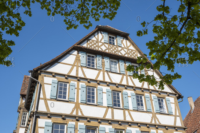 Historic half-timber building in the monastery village, Maulbronn, Germany