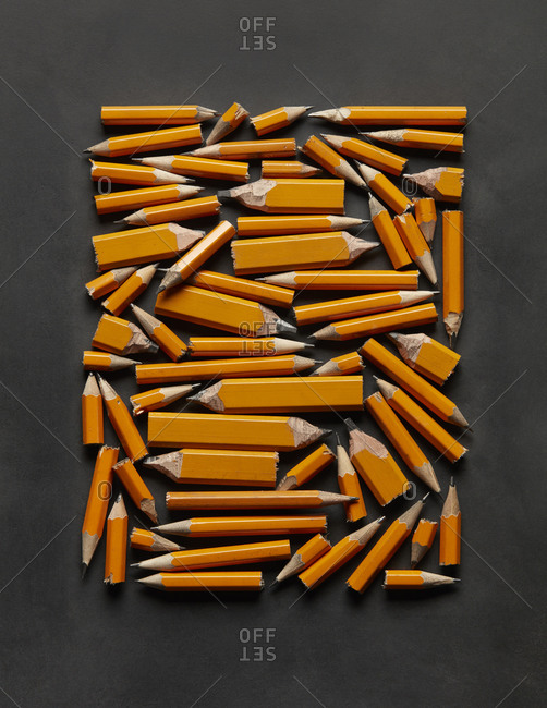 Cluster of Pencils Arranged in Tablet