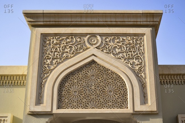 Details, decorations, Al Noor Mosque, Corniche Street, Emirate of Sharjah, United Arab Emirates, Arabian Peninsula, Middle East