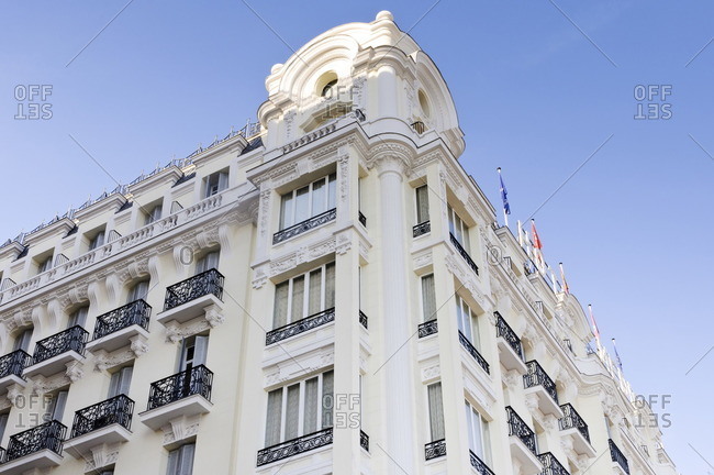 Historic buildings on Calle de Sta. Isabel, Madrid, spain