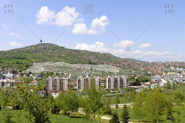 View of Sarajevo, Bosnia-Herzegovina, Southeast Europe