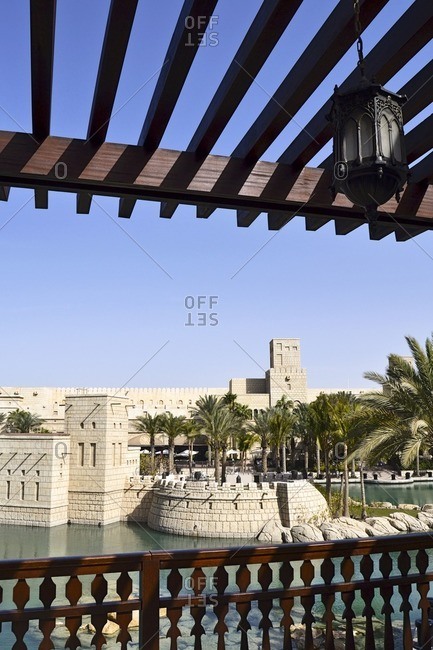 historically, Souk Madinat, Jumeirah, Emirate of Dubai, United Arab Emirates, Arabian Peninsula, Middle East