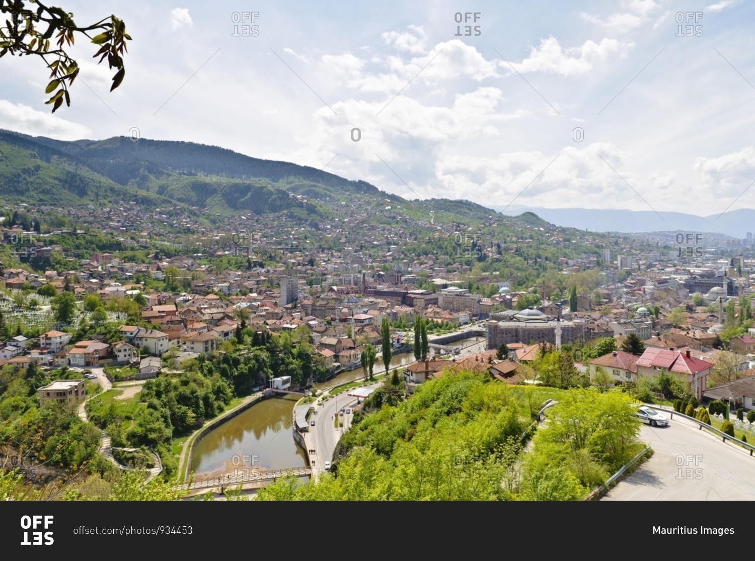 View of Sarajevo, Bosnia-Herzegovina, Southeast Europe