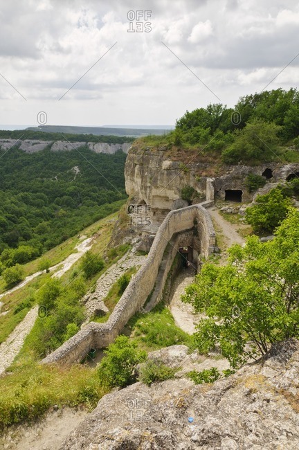 Chufut-Kale, medieval fortress town, Bachchyssaraj, Crimea, Ukraine, Eastern Europe