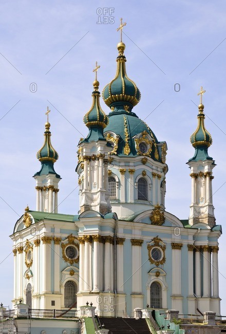 St. Andrew's Church, Kiev, Ukraine, Eastern Europe