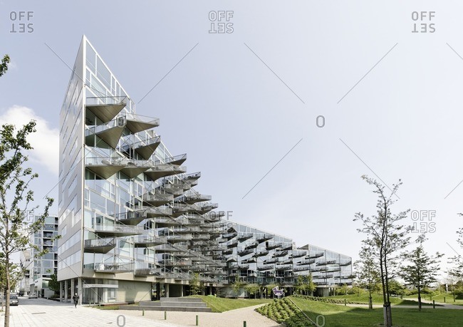 May 18, 2012: Modern architecture, housing, orestad, Amager Island, Copenhagen, Denmark