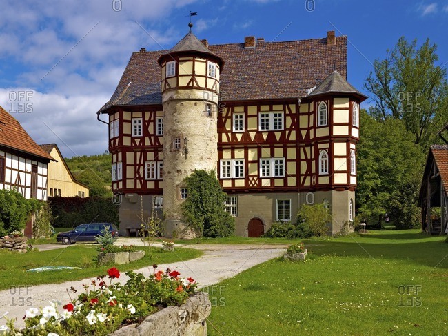 Manor in Werleshausen, Eichsfeldkreis, Hesse, Germany
