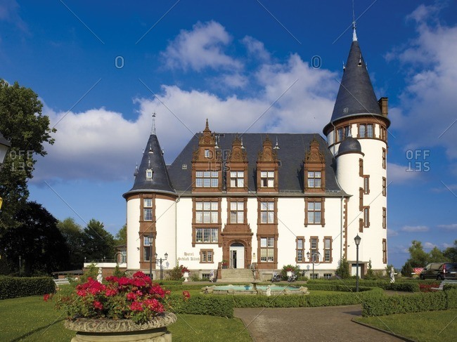March 8, 2013: Klink Castle near Waren / Muritz, Mecklenburg-West Pomerania, Germany