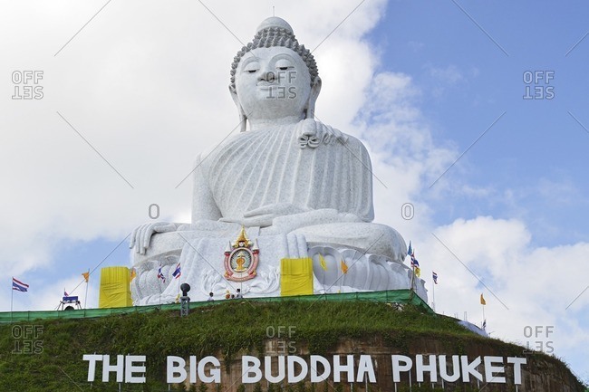November 28, 2011: The Big Buddha, world's largest Buddha figure, Phuket Island, Southern Thailand, Southeast Asia