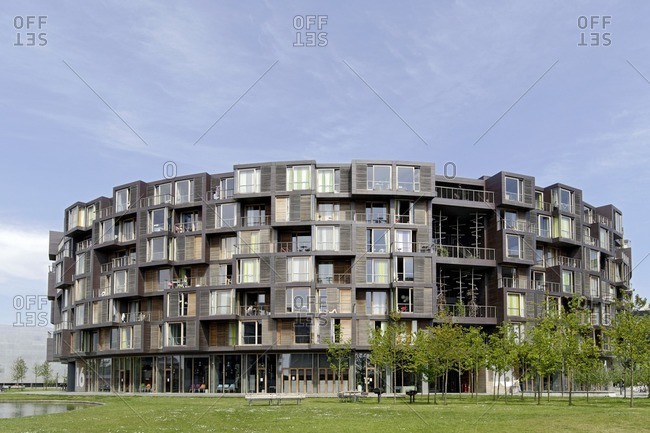 May 20, 2012: Student residence, Univiertel, orestad, Amager, Copenhagen, Denmark, Scandinavia