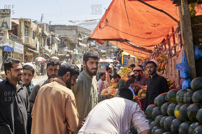 May 1, 2019: Battagram, Pakistan; 1 May 2019; Battagram is a small town along the Karakorum Highway. The lively bazaar is especially attractive. The population is more conservative muslims. In the past the place has been visited by Talibans from the neighbouring Afghanistan. Because of the more conservative atmosphere, no women can be seen on the streets and the men are mostly from local tribal areas, not far from Afghanistan