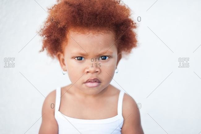 african american baby with red hair