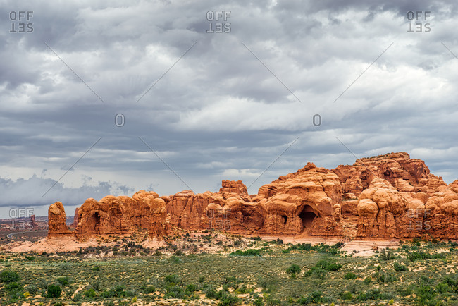 Morning scene at Arches National Park in Utah