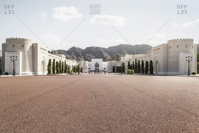 Oman- Muscat- Driveway of Sultan Qaboos Grand Mosque