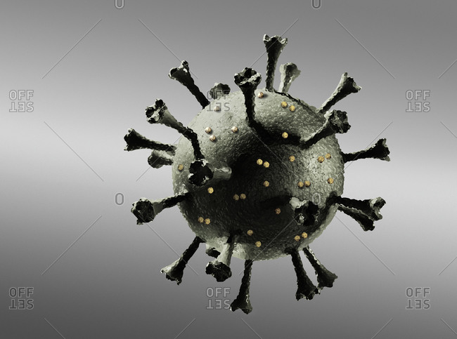 Digitally generated image of Coronavirus
