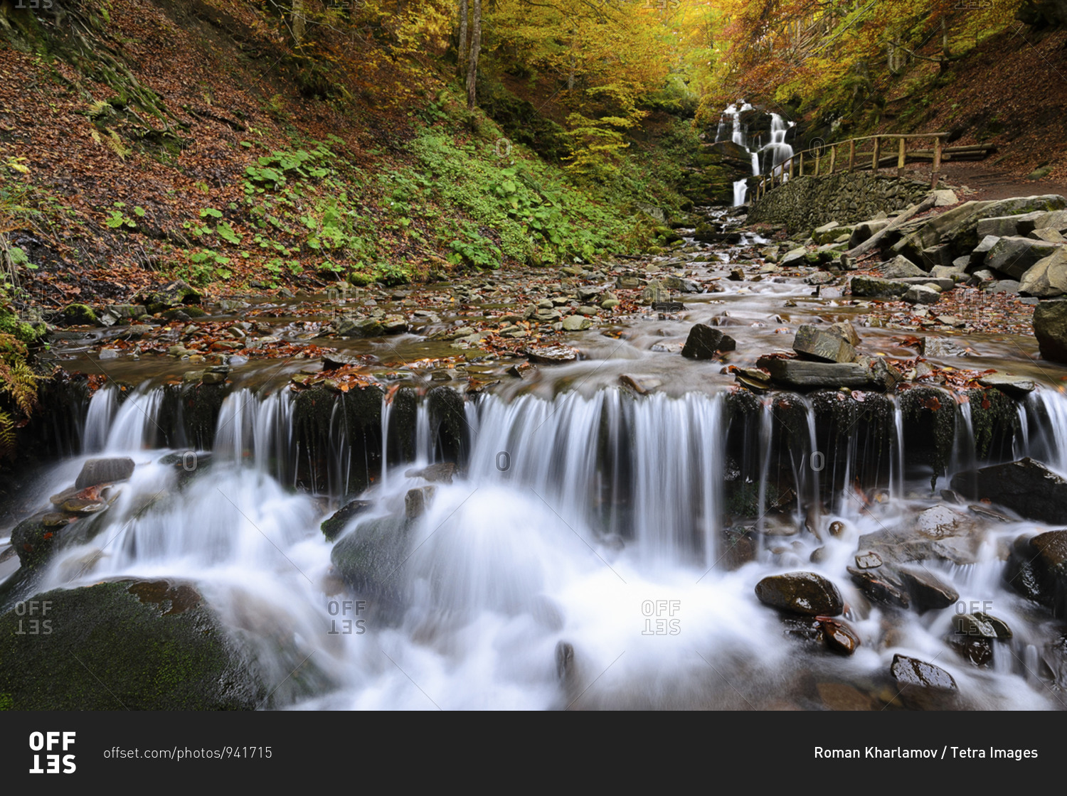 Ukraine, Zakarpattia region, Carpathians, Verkhniy Shypot
waterfall, Blurred waterfall in autumn woods stock photo -
OFFSET