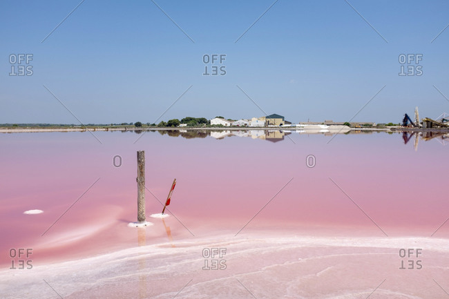 Aigues-Mortes salt marshes, Camargue, Southern France