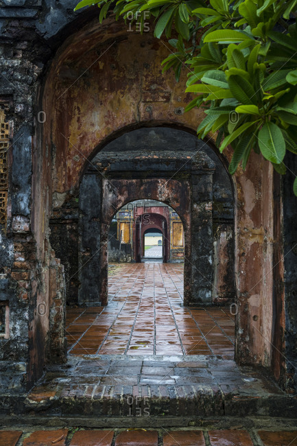 Famous attractions in the city of Hue, Vietnam