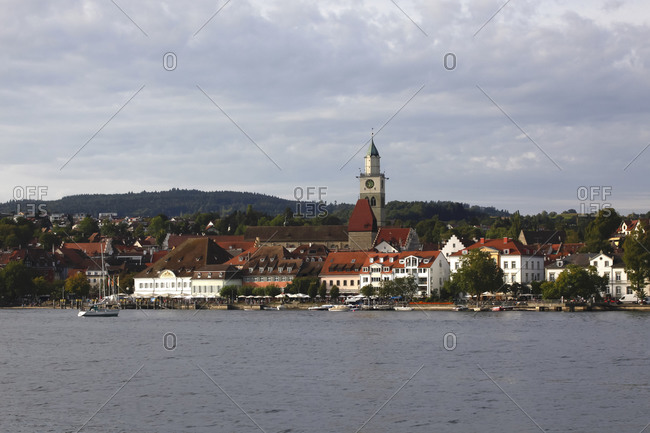 August, 28th 2014 - Germany- Baden-Wurttemberg- Uberlingen- City at shore of Lake Constance