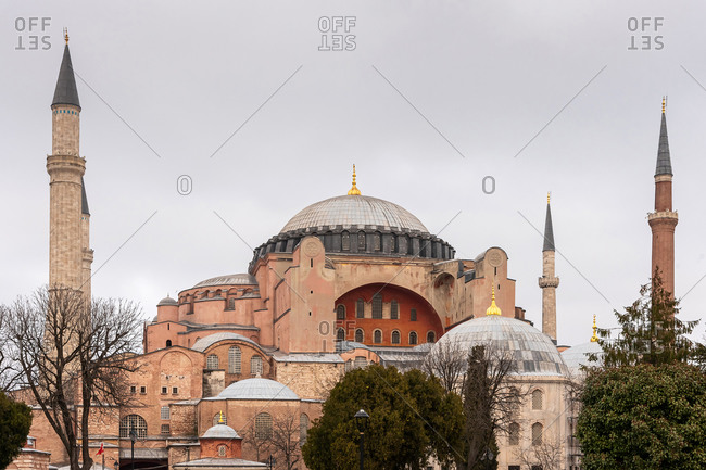 View of Hagia Sophia. Istanbul, Turkey