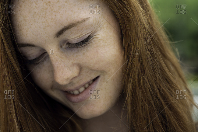 Close-up of woman standing alone