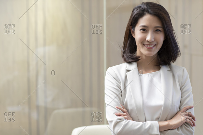 Portrait of confident Chinese businesswoman