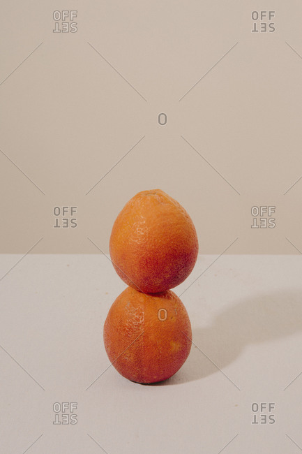 Stacked Blood Oranges Still Life