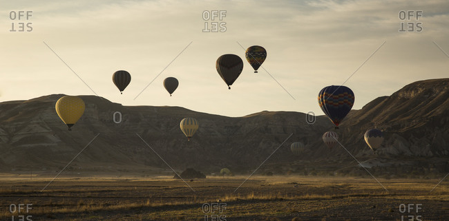 October 22, 2015:  - October 22, 2015: Turkey- Anatolia- Cappadocia- hot air balloons near Goereme at sunrise