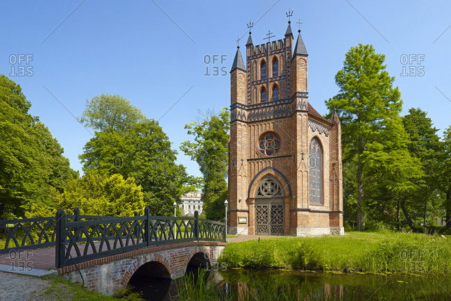 Catholic Church in the castle grounds Ludwigslust, Mecklenburg-Vorpommern, Germany