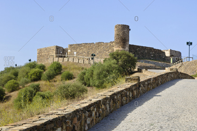 Moorish castle ruins, Aljezur, Algarve, Portugal