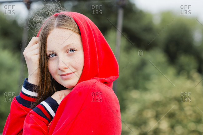 red hoodies for teenage girl