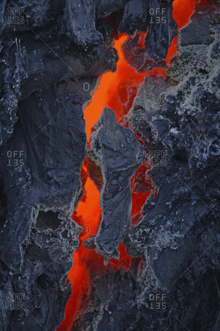 Reunion Island- Piton de la Fournaisse Volcano- lava flow