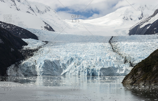 Garibaldi Glacier, north side of Beagle Channel, Tierra del Fuego, Chile, South America