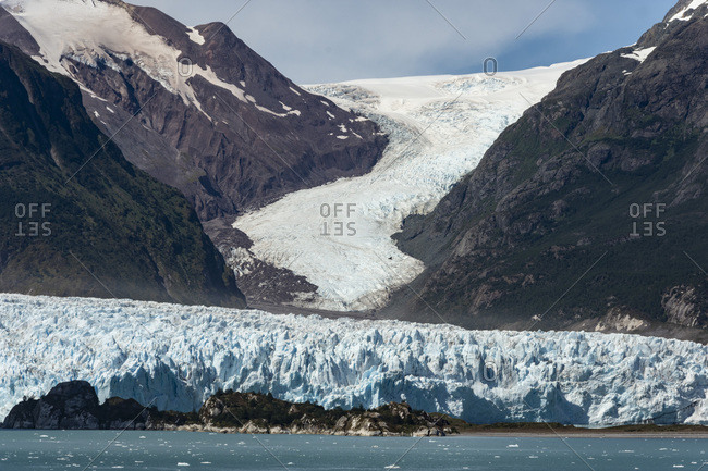 Amalia Fjord and Skua Glacier, Chilean Fjords, Chile, South America