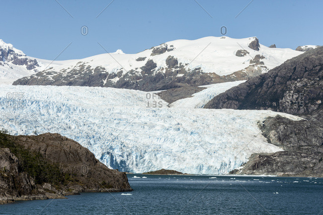 Asia Fjord and Brujo Glacier, Chilean Fjords, Chile, South America