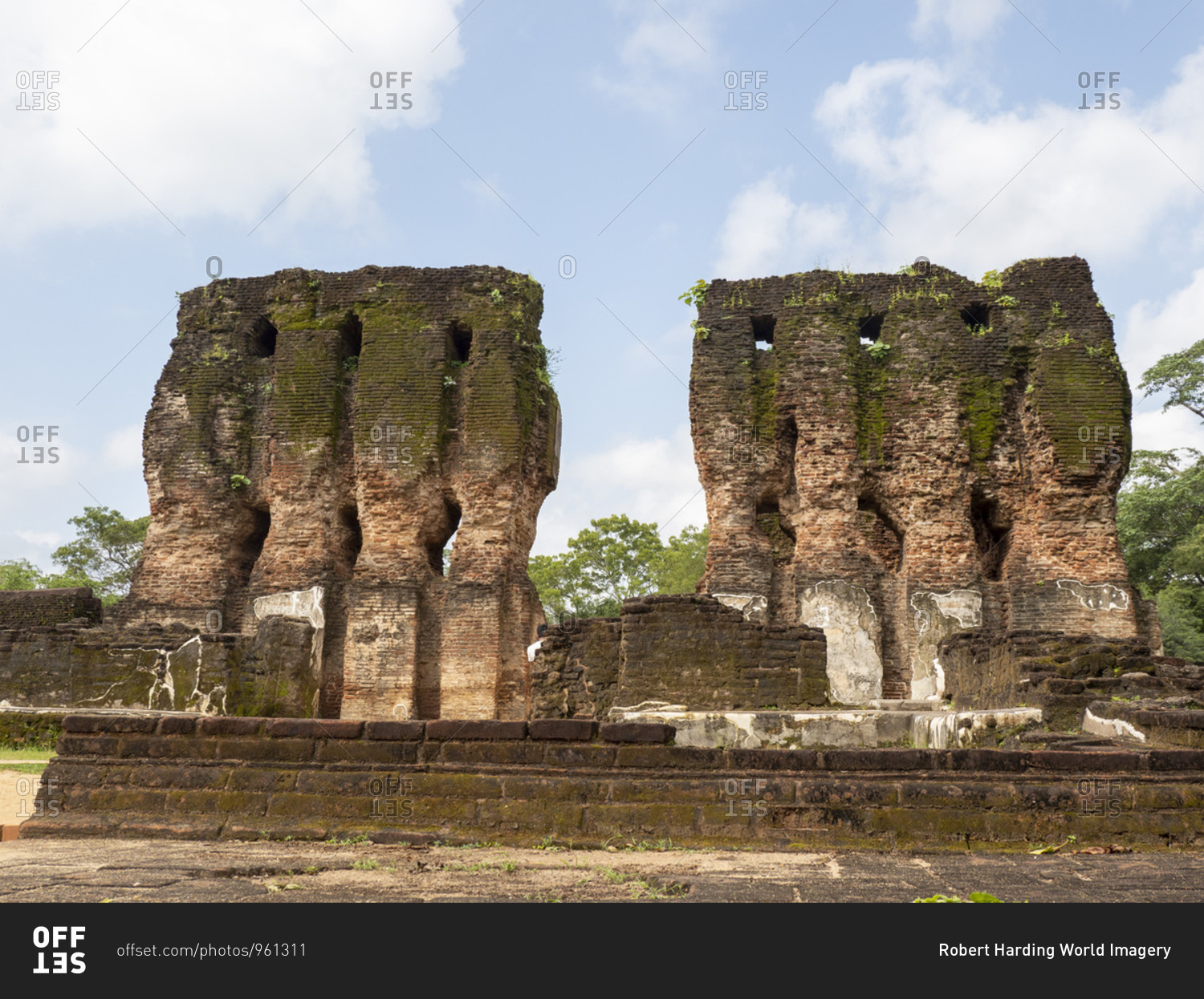 The seven storied Palace named Vijayotpaya, Polonnaruwa, UNESCO World Heritage Site, Sri Lanka, Asia