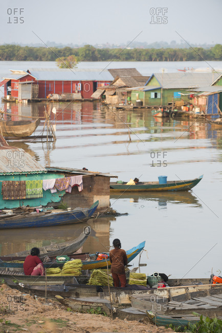 November 20, 2014: Floating village, Cambodia, Indochina, Southeast Asia, Asia