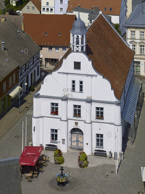 July 24,  2016: Old Town Hall in Wolgast, Mecklenburg-Vorpommern, Germany