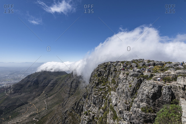Clouds over Table Mountain, Cape Town, Western Cape, South Africa, Africa
