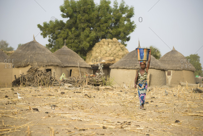 December 11,  2015: Rural life in a Fulani village of the Sahel in northeastern Burkina Faso